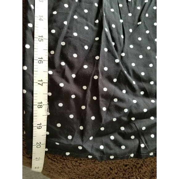 Old Navy Crop Leg Jumpsuit Polka Dot Black White Adjustable Strap Smocked XS - Picture 7 of 11